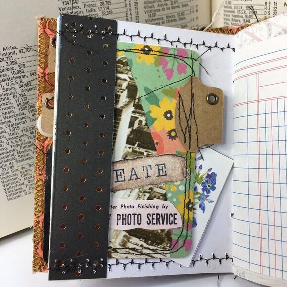 Collage Cover Custom Junk Journal Removable Ephemera Mini Blank Art Book u - Picture 8 of 11